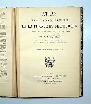 BASSINS des GRANDS FLEUVES DE LA France et de l'Europe d'après les documents les plus autorisés. ...