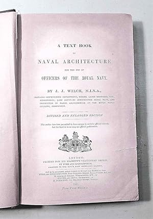 A text book of Naval Architecture for the use of Officers of the Royal Navy. Revised and enlarged...