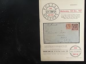Wednesday, 13th Dec. 1967: Postal History Auctions 333, 334, 335