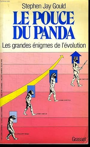 Image du vendeur pour LE POUCE DU PANDA. LES GRANDES ENIGMES DE L EVOLUTION. mis en vente par Le-Livre