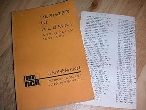 Register of Alumni and Faculty 1967-1968