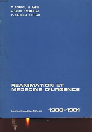 Imagen del vendedor de REANIMATION ET MEDECINE D URGENCE a la venta por Le-Livre