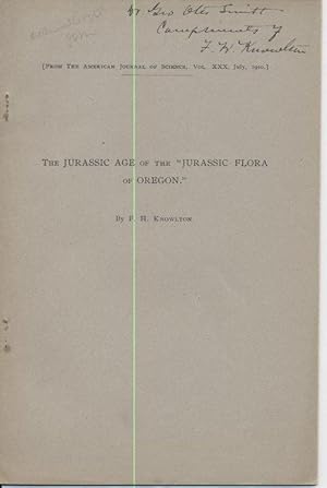 Bild des Verkufers fr The Jurassic Age of the "Jurassic Flora of Oregon" zum Verkauf von Page 1 Books - Special Collection Room