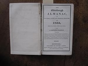 The Edinburgh Almanac, or Universal Scots and Imperial Register, for 1835