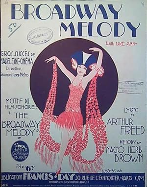 Seller image for Broadway melody. Gross succs de Madeleine-Cinema for sale by Paul van Kuik Antiquarian Music