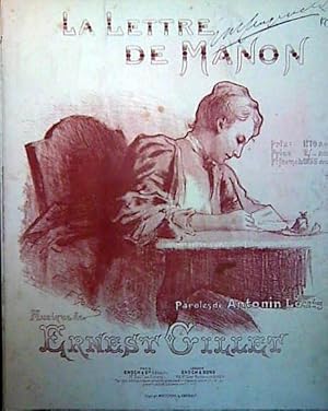 La lettre de Manon., Paroles de Antonin Louis