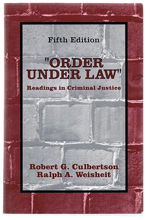 Bild des Verkufers fr Order Under Law: Readings in Criminal Justice zum Verkauf von Riverhorse Books