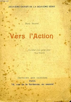 Seller image for VERS L'ACTION for sale by Le-Livre