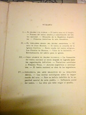 EL VERDADERO ORIGEN DEL TEATRO ARGENTINO. LA OBRA DE LOS CATOLICOS