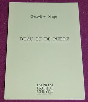 Seller image for D'EAU ET DE PIERRE for sale by LE BOUQUINISTE