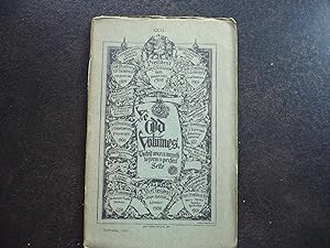 Bild des Verkufers fr The Sette of Odd Volumes: Booklet XXXI; October 1907. zum Verkauf von J. King, Bookseller,