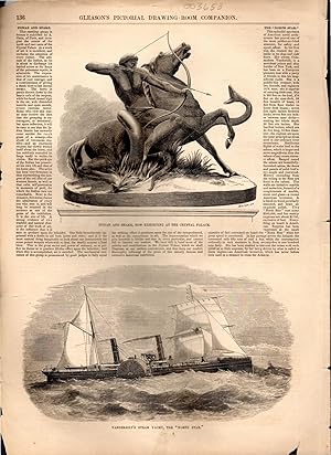 Seller image for PRINT: " Indian and Snake (Sculpture)".story & engravings from Gleason's Pictorial Drawing Room Companion, August 20, 1853 for sale by Dorley House Books, Inc.