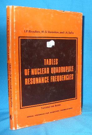 Tables of Nuclear Quadrupole Resonance Frequencies