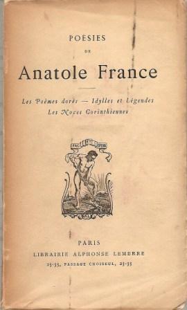 Seller image for Poesies de Anatole France: Les Poemes Dores; Idylles et Legendes; Les Noces Corinthiennes for sale by Works on Paper