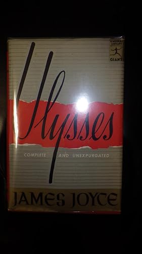 Imagen del vendedor de ULYSSES BY JAMES JOYCE ~ Authentically SIGNED BY AUTHOR , on Inserted Piece of Paper on Title Page, There is Joyce's Signature on a Small Piece of Paper That Was Cut and Pasted Onto the Title Page. Book is Complete & Unexpurgated, 1961, New Edition Text a la venta por Bluff Park Rare Books