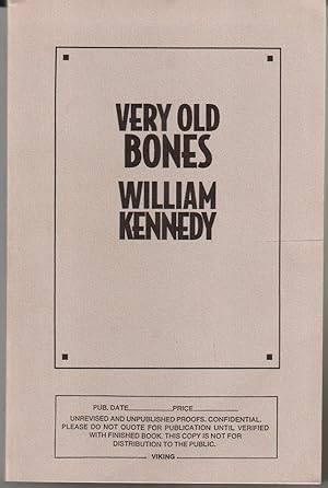 Immagine del venditore per VERY OLD BONES. venduto da Monroe Stahr Books