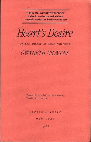 Seller image for HEART'S DESIRE. for sale by Monroe Stahr Books