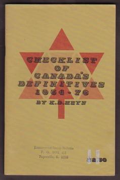 Checklist of Canada's Definitives 1954-76