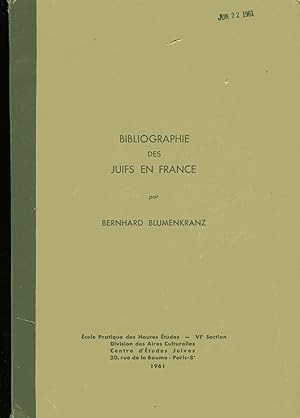 BIBLIOGRAPHIE DES JUIFS EN FRANCE