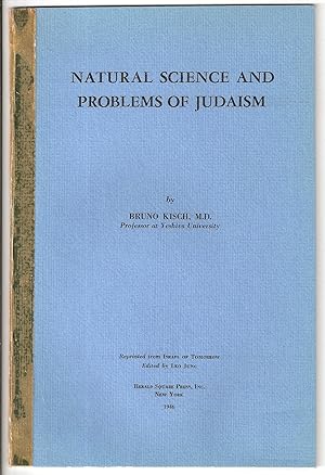 Imagen del vendedor de NATURAL SCIENCE AND PROBLEMS OF JUDAISM a la venta por Dan Wyman Books, LLC
