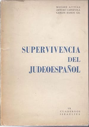 Bild des Verkufers fr SUPERVIVENCIA DEL JUDEOESPAOL zum Verkauf von Dan Wyman Books, LLC