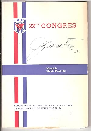 Image du vendeur pour 22STE CONGRES: MAASTRICHT, 24 MEI-27 MEI 1967 mis en vente par Dan Wyman Books, LLC