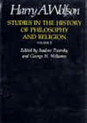 Bild des Verkufers fr STUDIES IN THE HISTORY OF PHILOSOPHY AND RELIGION. COMPLETE IN 2 VOLUMES zum Verkauf von Dan Wyman Books, LLC