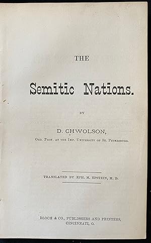 THE SEMITIC NATIONS