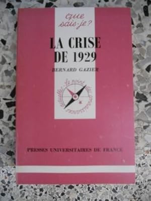 Imagen del vendedor de La Crise de 1929 a la venta por JLG_livres anciens et modernes