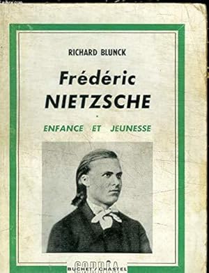 Bild des Verkufers fr Frdric nietzsche - enfance et jeunesse zum Verkauf von JLG_livres anciens et modernes