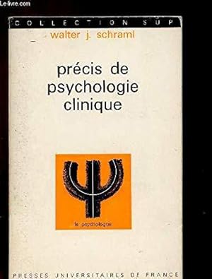 Bild des Verkufers fr Prcis de psychologie clinique zum Verkauf von JLG_livres anciens et modernes