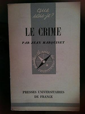 Image du vendeur pour Le Crime mis en vente par JLG_livres anciens et modernes