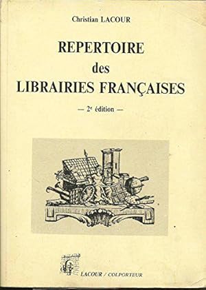 Bild des Verkufers fr Rpertoire des librairies franaises zum Verkauf von JLG_livres anciens et modernes