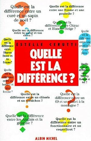 Seller image for Quelle est la Diffrence ? for sale by JLG_livres anciens et modernes