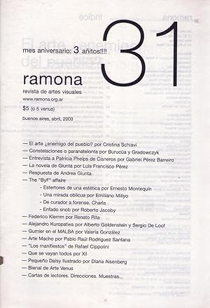 RAMONA - No. 31, abril de 2003
