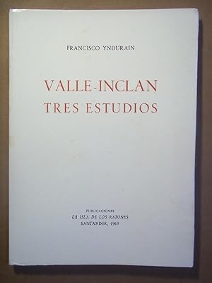Image du vendeur pour VALLE-INCLAN. TRES ESTUDIOS. mis en vente par Carmichael Alonso Libros