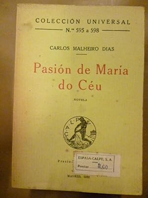 Immagine del venditore per Pasin de Mara do Cu. venduto da Carmichael Alonso Libros