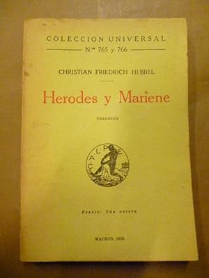 Imagen del vendedor de Herodes y Mariene. a la venta por Carmichael Alonso Libros