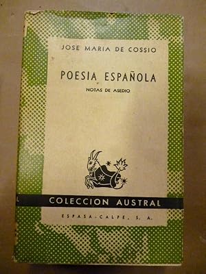 Seller image for POESA ESPAOLA. Notas de Asedio. for sale by Carmichael Alonso Libros