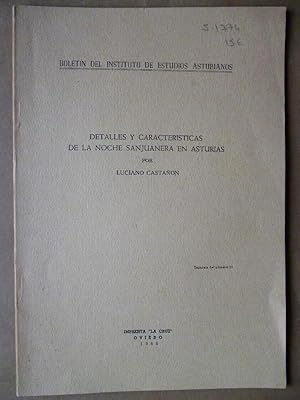 Imagen del vendedor de Detalles y Caractersticas de la Noche Sanjuanera en Asturias. a la venta por Carmichael Alonso Libros