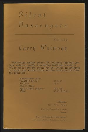 Image du vendeur pour Silent Passengers mis en vente par Between the Covers-Rare Books, Inc. ABAA