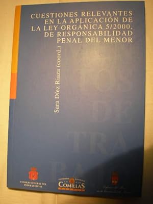 Imagen del vendedor de Cuestiones relevantes en la aplicacin de la ley orgnica 5/2000, de responsabilidad penal del menor a la venta por Librera Antonio Azorn