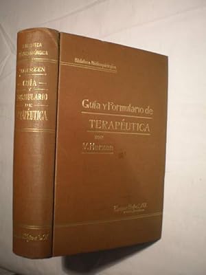 Seller image for Gua y formulario de terapetica for sale by Librera Antonio Azorn