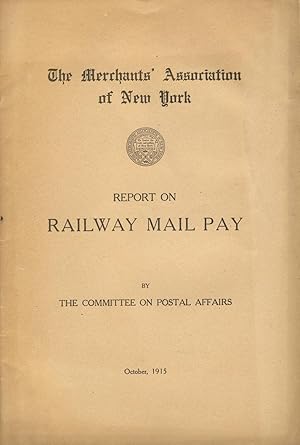 Immagine del venditore per Report on railway mail pay venduto da Zamboni & Huntington