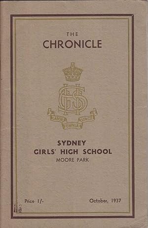The Chronicle 1937 ed.: Sydney Girls' High School Magazine