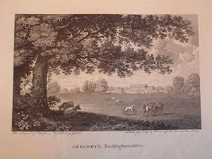 Seller image for Original Antique Engraving Illustrating Gregory's in Buckinghamshire. for sale by Rostron & Edwards