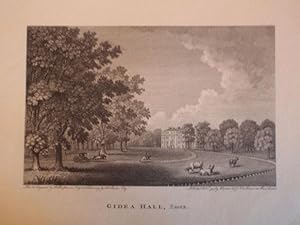 Seller image for Original Antique Engraving Illustrating Gidea Hall in Essex. for sale by Rostron & Edwards