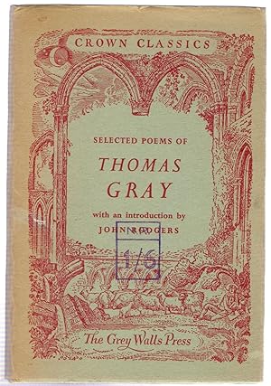 Bild des Verkufers fr Selected Poems of Thomas Gray zum Verkauf von Michael Moons Bookshop, PBFA