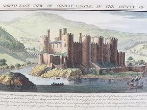 Imagen del vendedor de The North East View of Conway Castle, in the County of Caernarvon -- Original Engraving from Buck's Antiquities; or, Venerable Remains of. Castles, Monasteries, Palaces, &c. &c., Number 372 a la venta por Yesterday's Muse, ABAA, ILAB, IOBA