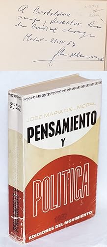 Seller image for Pensamiento y politica for sale by Bolerium Books Inc.